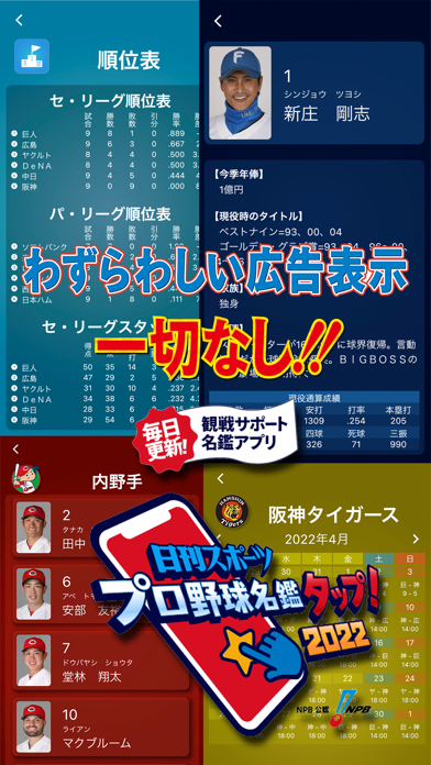 日刊スポーツ　プロ野球名鑑タップ！2022 screenshot1