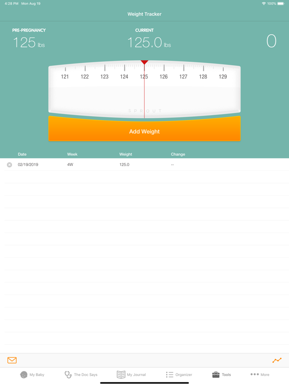 Pregnancy Tracker - Sprout iPad app afbeelding 6