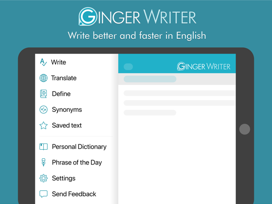 Ginger Writer - App Voor IPhone, IPad En IPod Touch - AppWereld