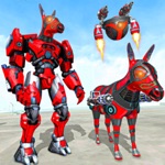 Donkey Robot Transform Car 3D