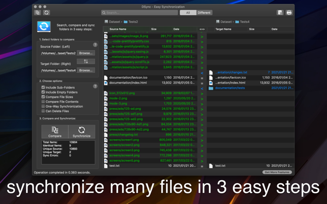 ‎DSync - File Synchronizer Screenshot