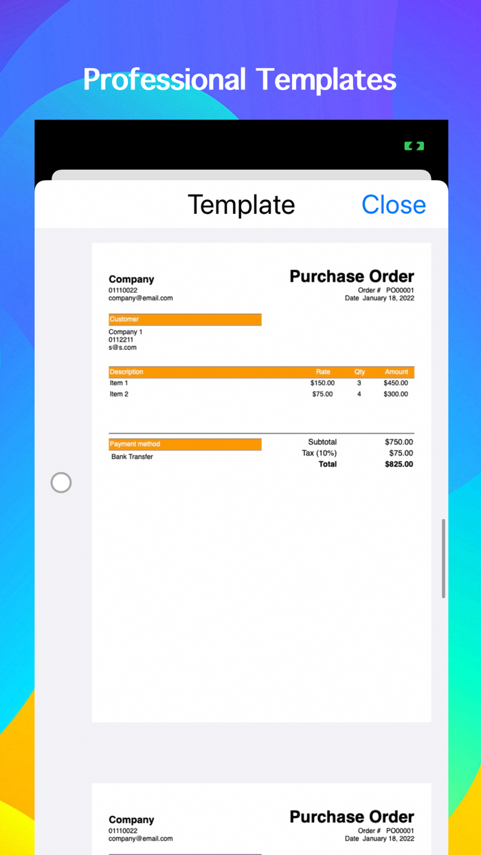 Purchase Orders Maker