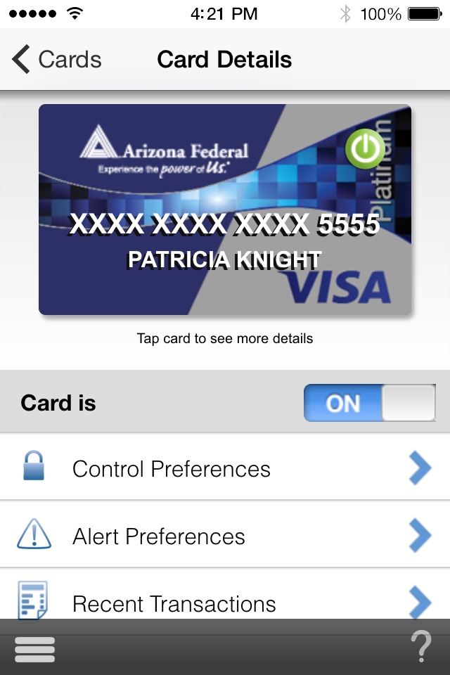 Arizona Financial CardPower screenshot 3