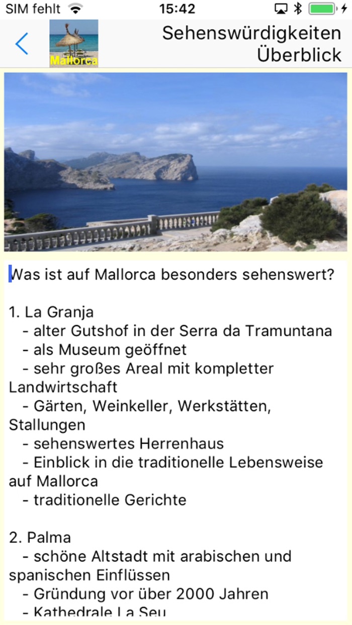 Mallorca App für den Urlaub