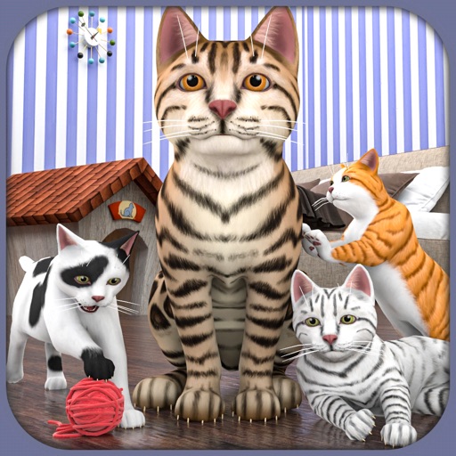 Pregnant Little Kitten 3D Sims iOS App