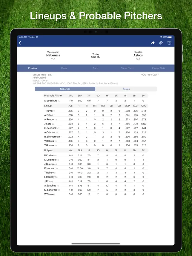 Captura 2 Scores App: for MLB Béisbol iphone