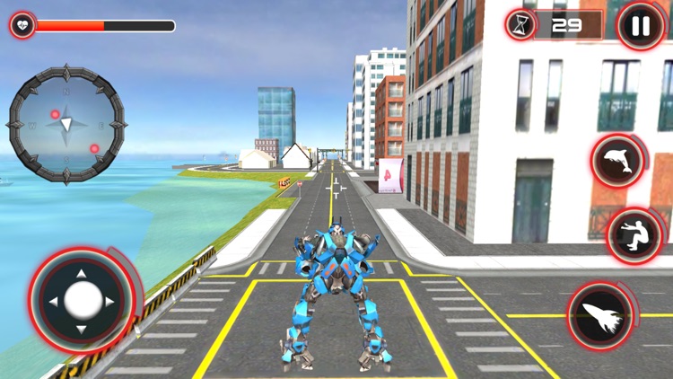 Dolphin Robot Transform War 3D screenshot-5