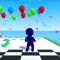 In Balloon Fly 3D, you are running and collecting balloons