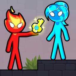Stick Red boy and Blue girl