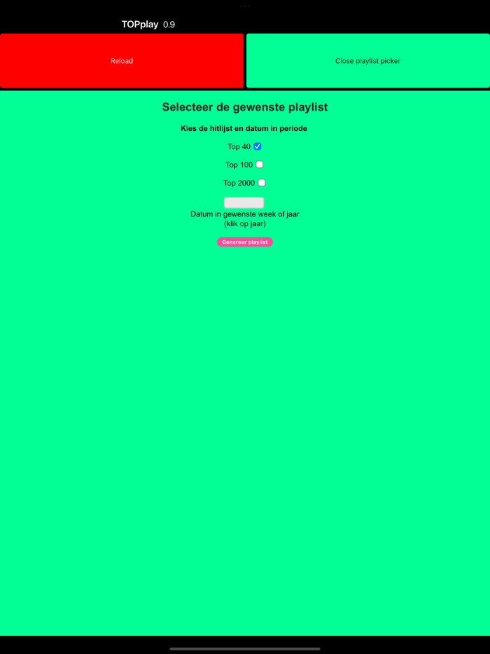 TOPplay - Top2000 playlists