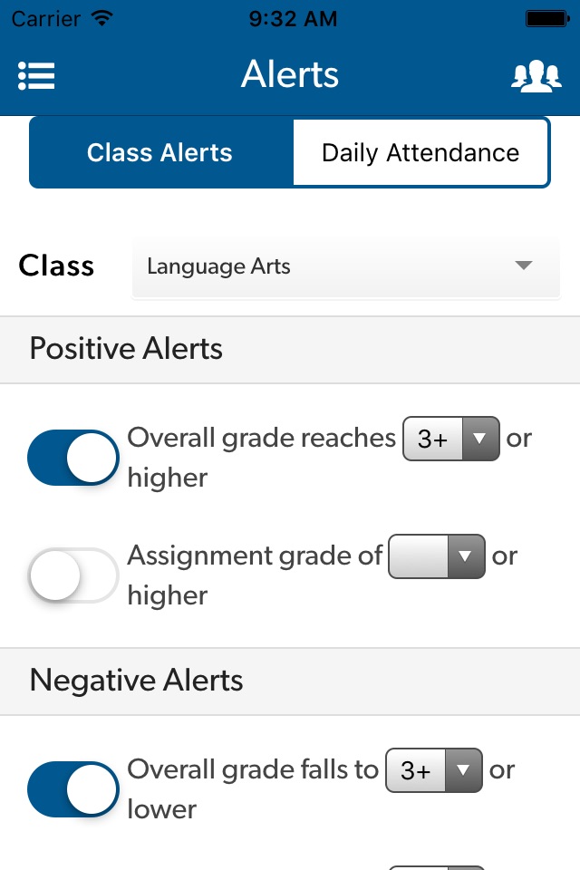 Gradelink Student/Parent App screenshot 2