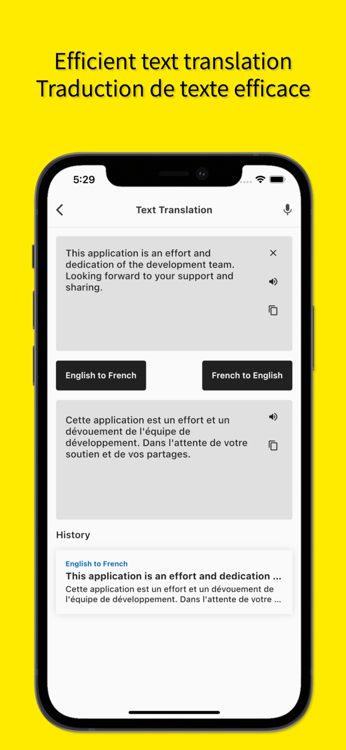 English to French Traduction