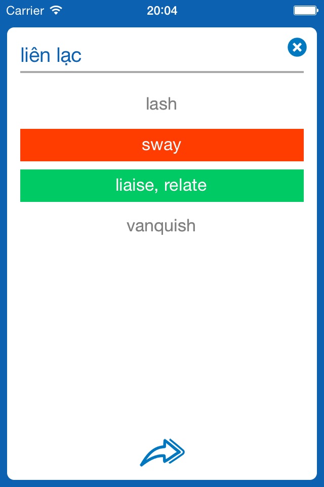 Vietnamese−English dictionary screenshot 4