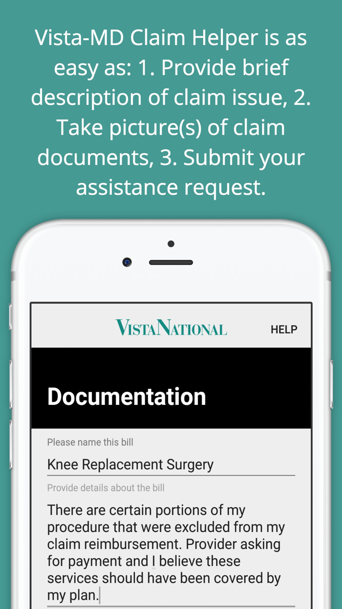 Vista-MD Claim Helper