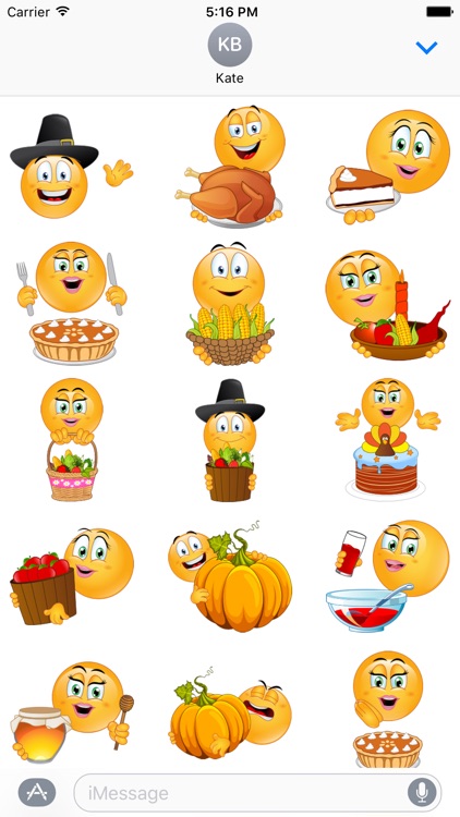 Thanksgiving Emojis screenshot-3