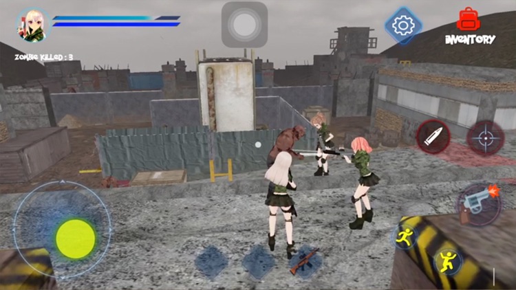 Anime Zombie Hunter Shooter 3D screenshot-3