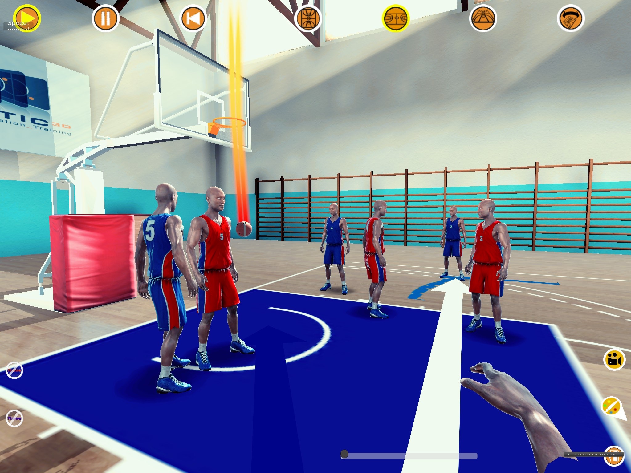 Basketball 3D playbook screenshot 4