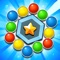 Your goal in each level is to clear the bubbles and break the glass in the middle to collect the stars