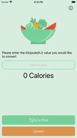 Game screenshot Calorie Count: KJ to Calorie apk