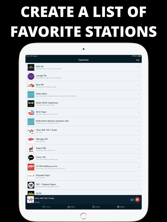 FM Radio Tuner live Player app screenshot 2