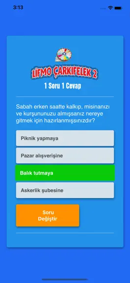 Game screenshot Lifmo Çarkıfelek Soru Cevap hack