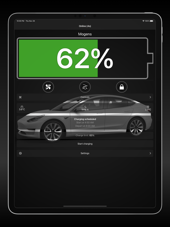 Watch app for Tesla iPad app afbeelding 2