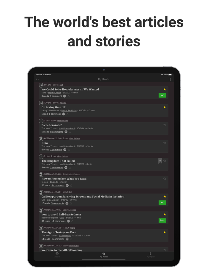 Readup Social reading.