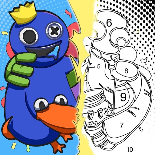 Rainbow Friends Coloring App for iPhone - Free Download Rainbow Friends
