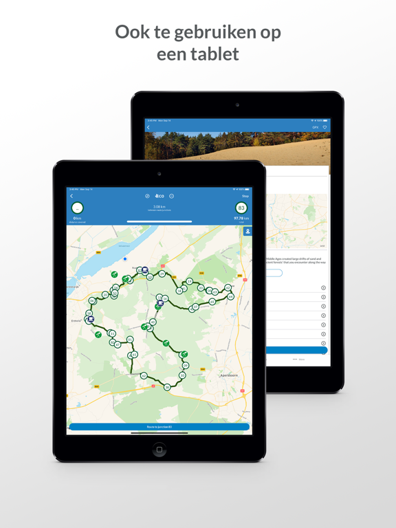 Fietsnetwerk - Fiets app iPad app afbeelding 1