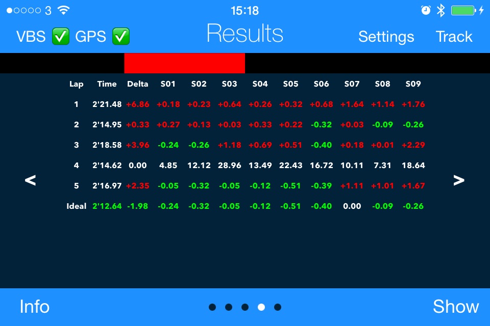 VBOX Laptimer screenshot 3