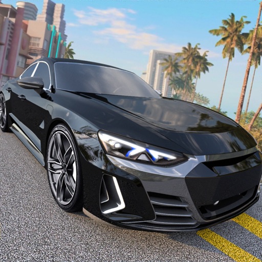 极限汽车驾驶：3d街头赛车模拟器飞车赛车游戏logo