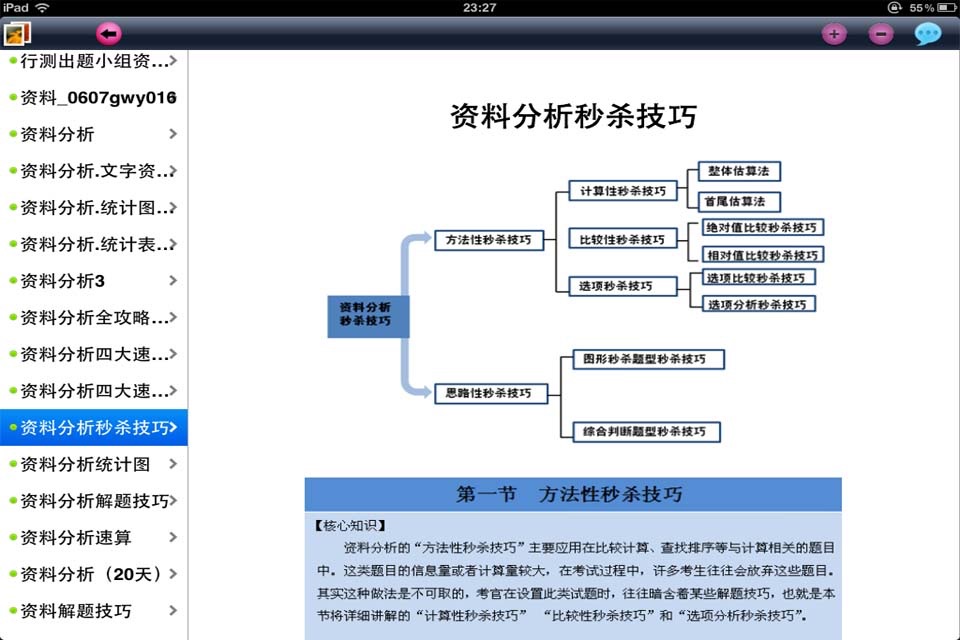 行政职业能力测试-资料分析 screenshot 3