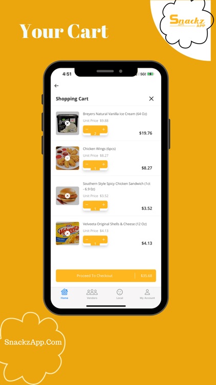 Snackz App - Snacks Delivery