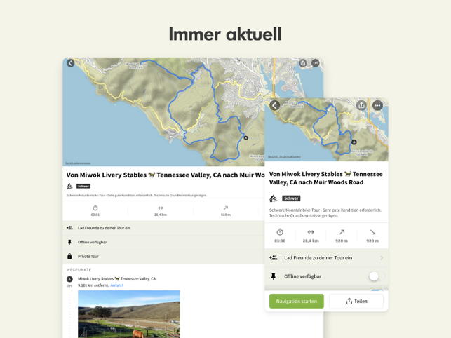 ‎Komoot: Radtouren & Wanderwege Screenshot