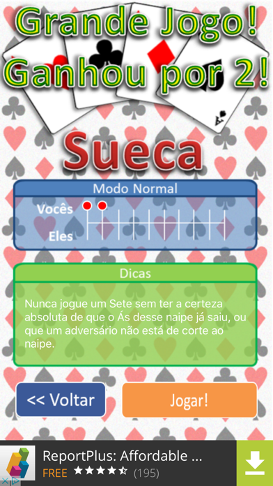 Sueca Portuguesa Jogo Cartas screenshot 3