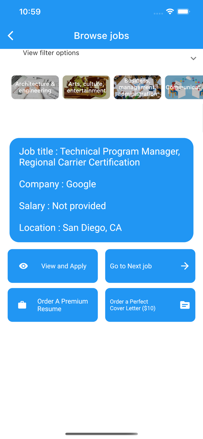 Resume Builder  Job finder