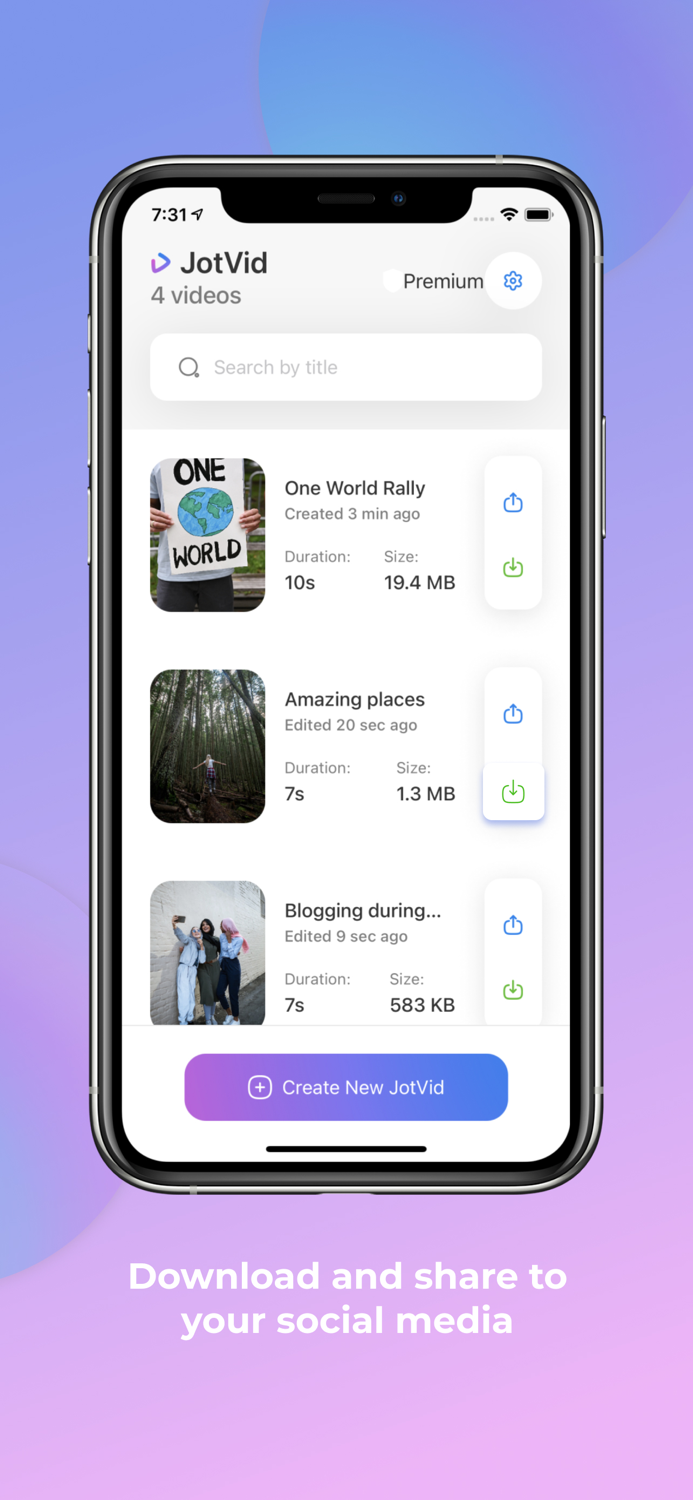 Jotvid Video and Story Editor