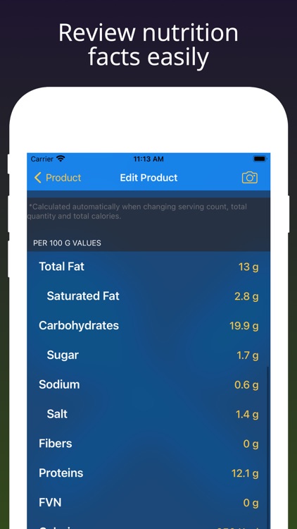 Factz - Calorie Food Tracker screenshot-3