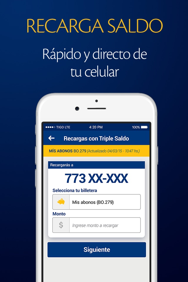 Tigo Money Bolivia screenshot 2