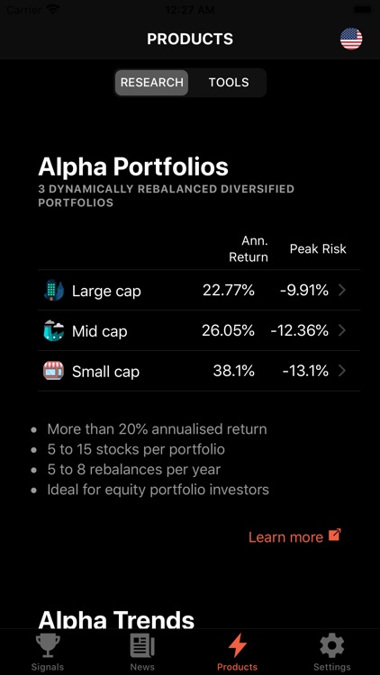 Spotalpha.com Stock Trends screenshot-6