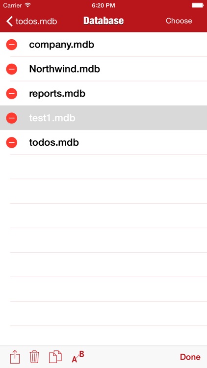 Editor for MS Access Database