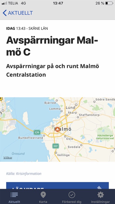 Krisinformation.se screenshot 3