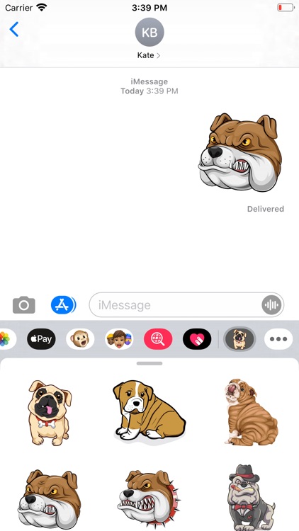 Lazy Bulldog Stickers