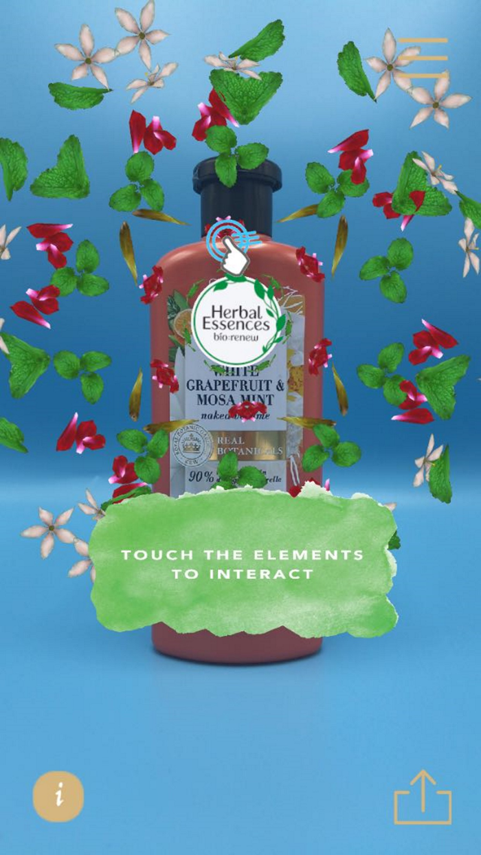 Herbal Essences AR Experience