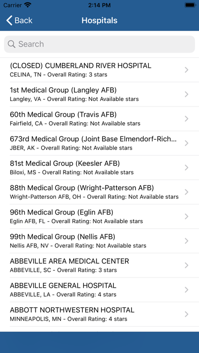 Medicare Hospital Compare screenshot 3
