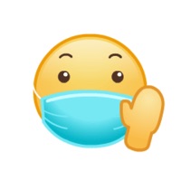 Little yellow with a mask