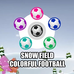 Snow Field Colorful Football