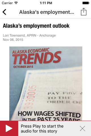 Alaska Public Media App - náhled