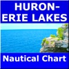 Huron & Erie Lakes Marine Map