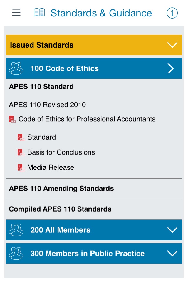 APESB Professional Standards screenshot 3